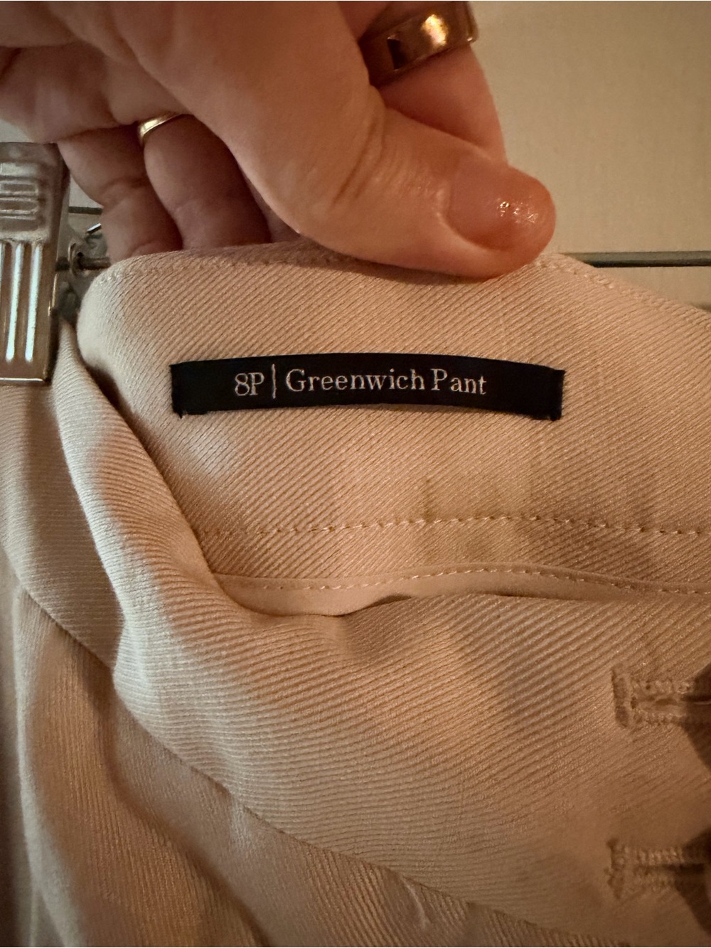 Talbots Greenwich Pant Women’s 8P Petite Beige Straight Leg Career Pants - Picture 2 of 4